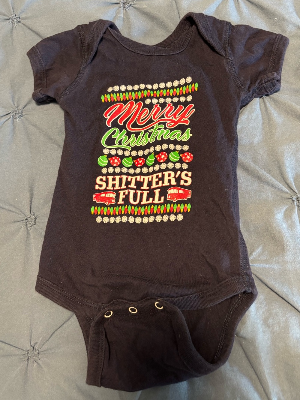 Christmas Vacation Baby Onesie- 6 months